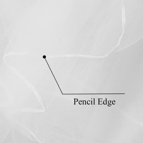 White Two layered Veil - Picture 6 of 8